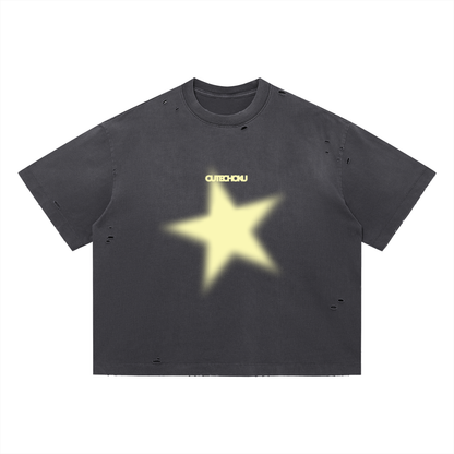 TARGET PRACTICE DISTRESSED TEE