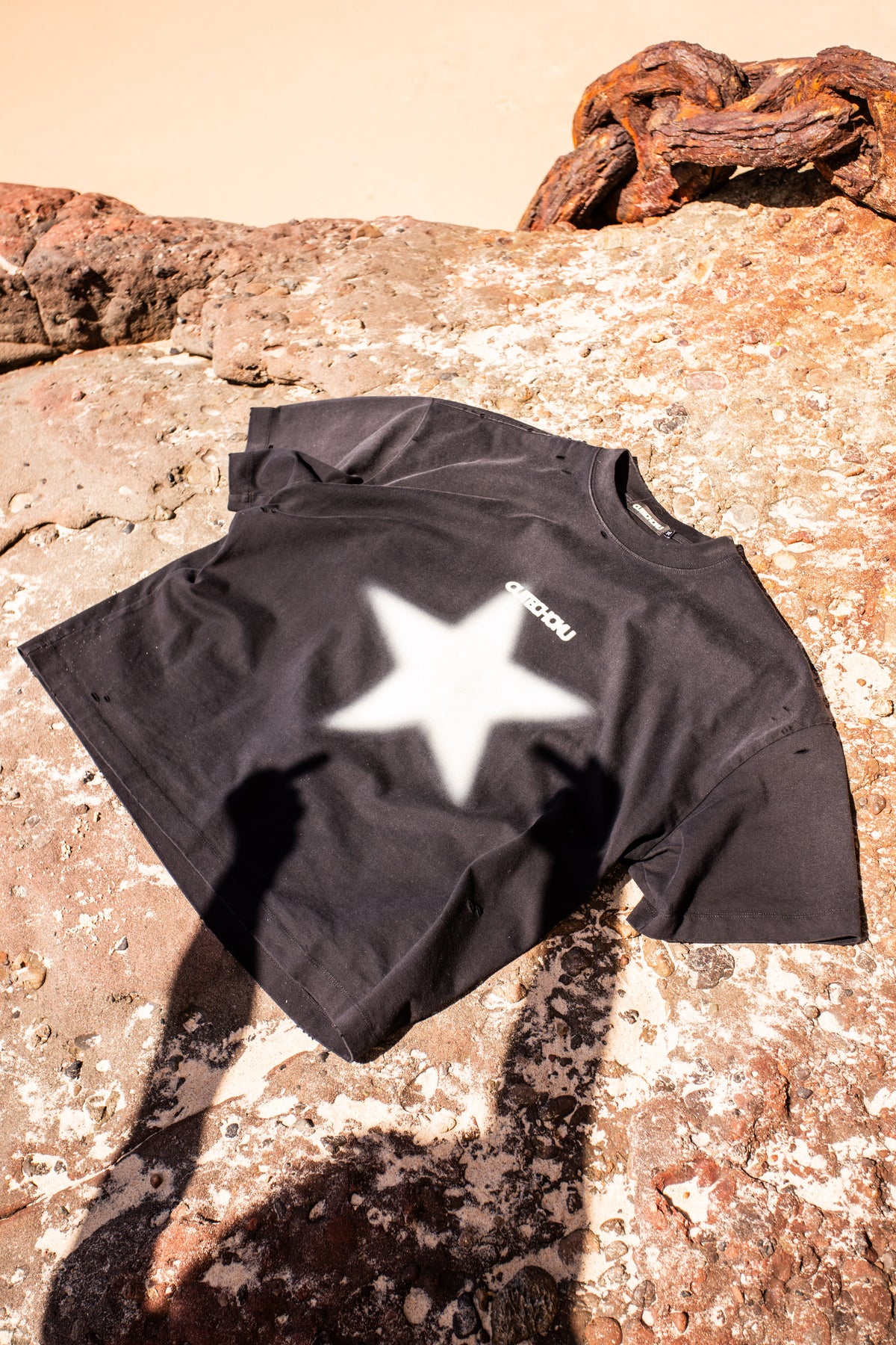 TARGET PRACTICE DISTRESSED TEE