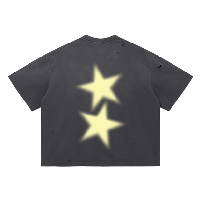 TARGET PRACTICE DISTRESSED TEE